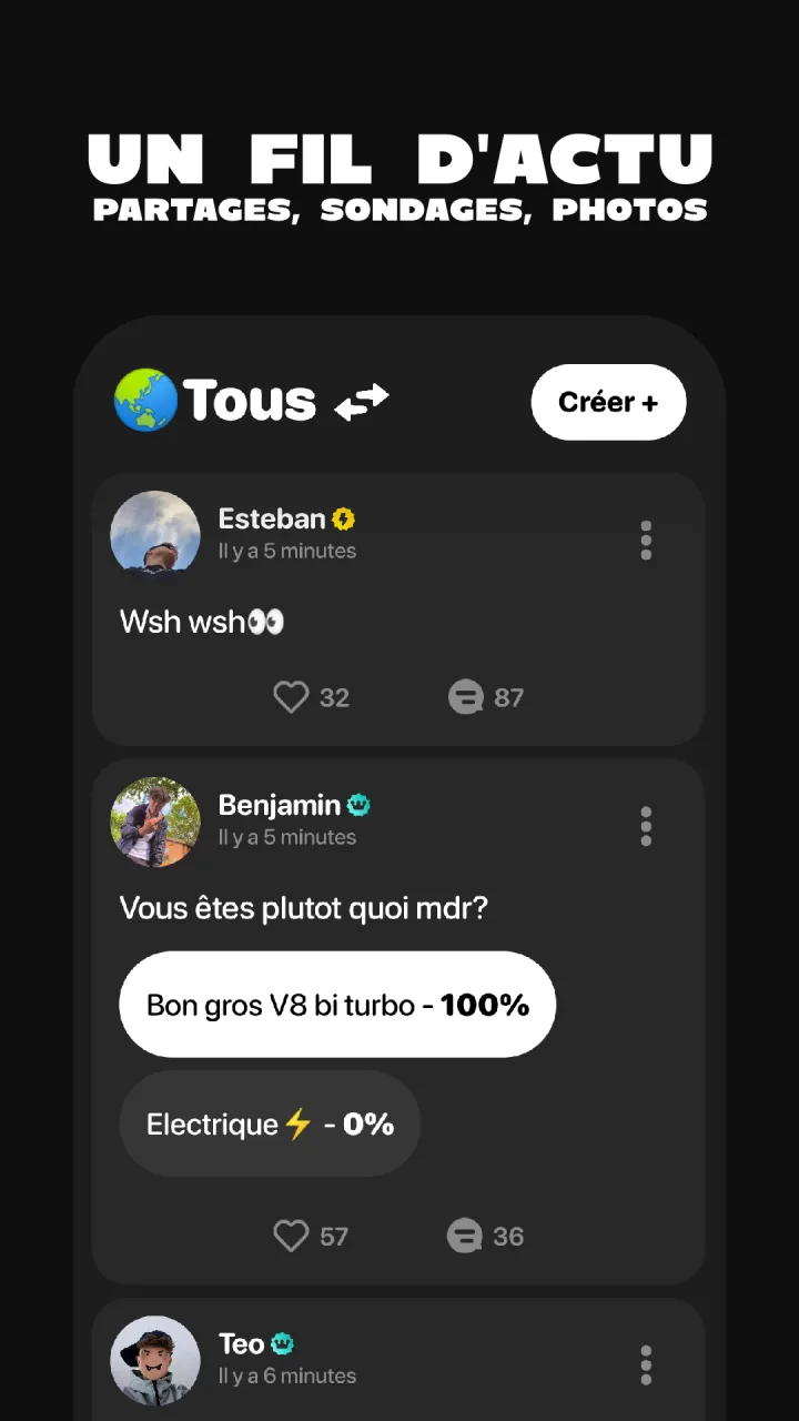 Visuel Google Play de Pheed, le fil d'actualité
